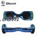 6.5'' Hoverboard Bluetooth Speaker LED STAR FLASHING WHEELS Scooter UL Listed Chrome Gold   